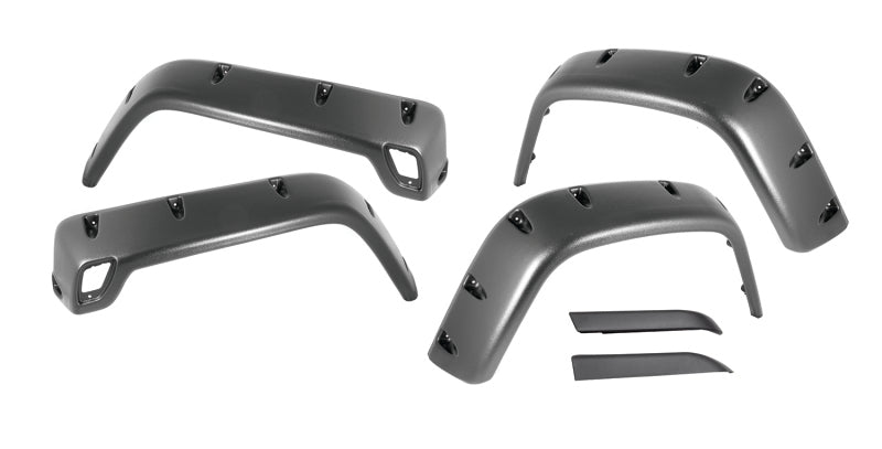 Rugged Ridge 6-Piece Fender Flare Kit 97-06 Jeep Wrangler Rugged Ridge 6-Piece Fender Flare Kit 97-06 Jeep Wrangler