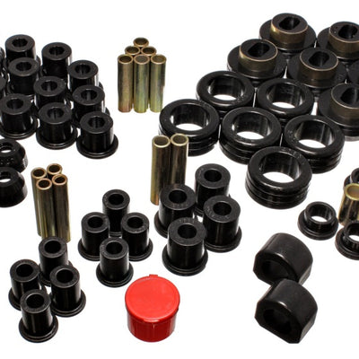 Energy Suspension 81-87 Chevy/GMC 4WD (W/ Stock Front Springs) Black Hyper-flex Master Bushing Set