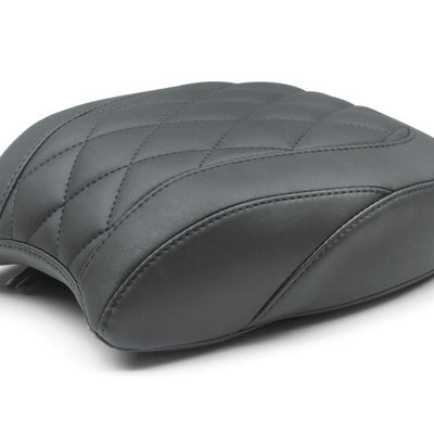 Mustang 18-21 Harley Heritage Classic, Deluxe Wide Tripper Passenger Seat Diamond Stitch - Black