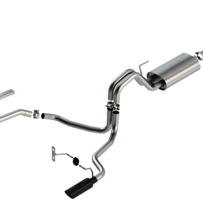 Borla F-150 2021 5.0L 2dr RC SB (122.8 WB) XL/XLT 3/2.25 SRE Cat-Back S-Type Black Chrome Tips