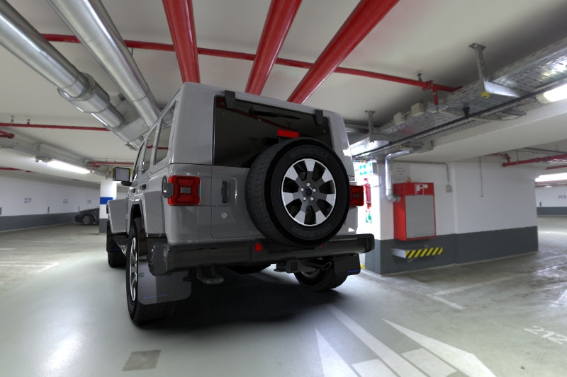 Rally Armor 18-25 Jeep JL Wrangler Black UR Mud Flap w/Blue Logo Rally Armor 18-25 Jeep JL Wrangler Black UR Mud Flap w/Blue Logo