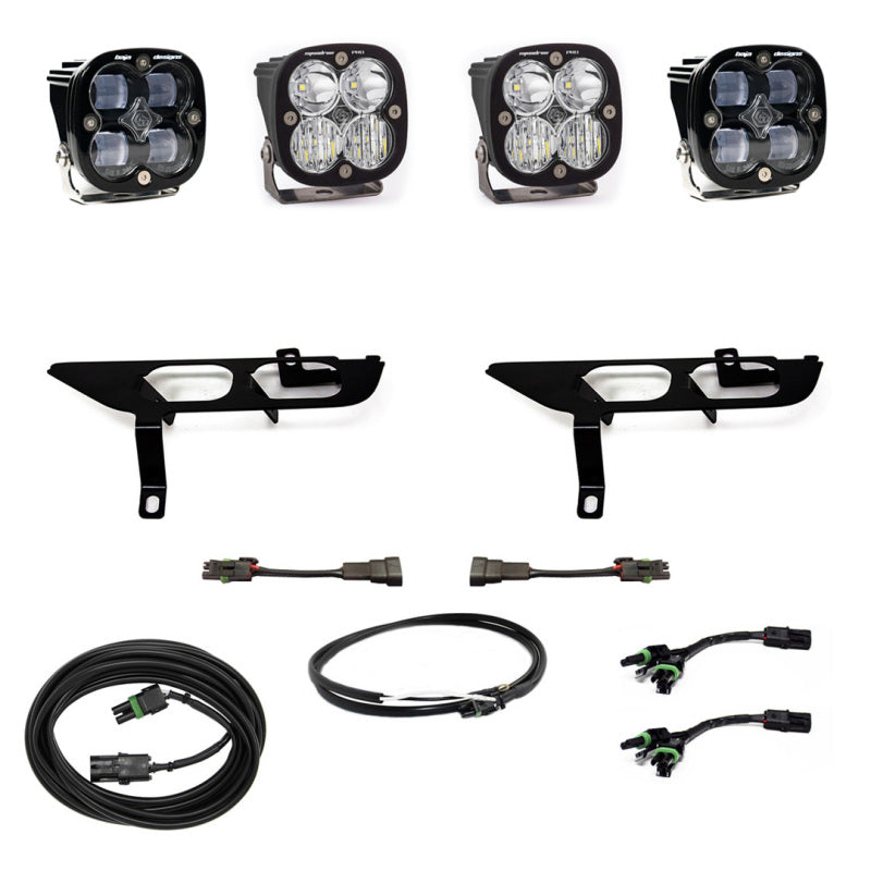 Baja Designs 2021+ Ford F150 Fog Pocket Kit SAE Clear Squadron Pro DC with Upfitter Baja Designs 2021+ Ford F150 Fog Pocket Kit SAE Clear Squadron Pro DC with Upfitter