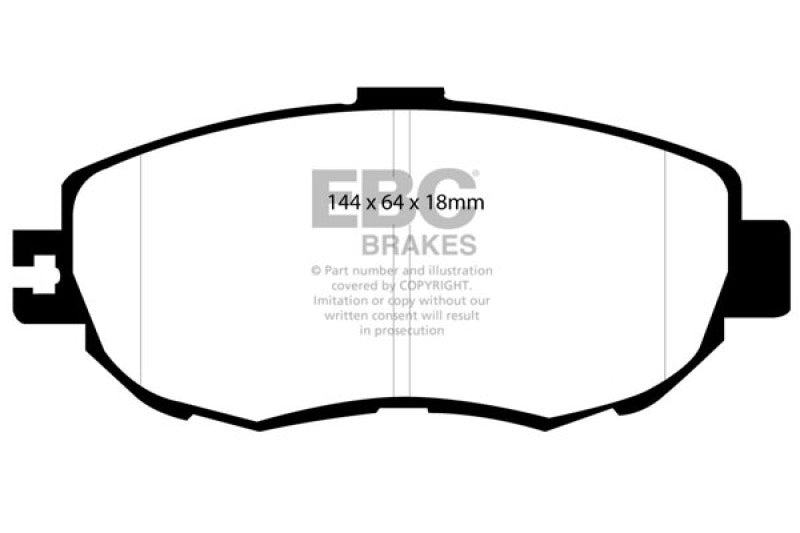 EBC 93-94 Lexus LS400 4.0 Greenstuff Front Brake Pads EBC 93-94 Lexus LS400 4.0 Greenstuff Front Brake Pads