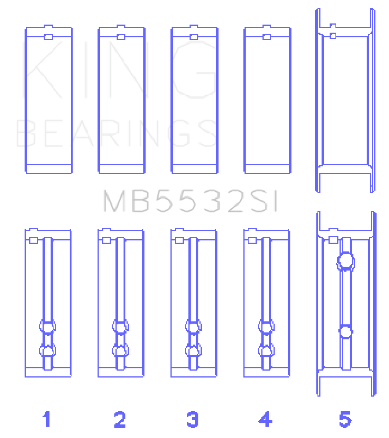 King Engine Bearings Chevrolet 151/153 (Size STD) Main Bearing Set King Engine Bearings Chevrolet 151/153 (Size STD) Main Bearing Set