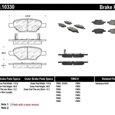 StopTech Performance Brake Pads