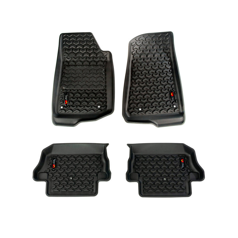 Rugged Ridge Floor Liner Kit Black F/R 18-20 Jeep Wrangler JL 2Dr Rugged Ridge Floor Liner Kit Black F/R 18-20 Jeep Wrangler JL 2Dr