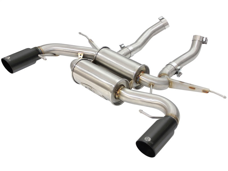 aFe MACHForce XP 2.5in Axle Back Stainless Exhaust w/ Black Tips 07-13 BMW 335i 3.0L L6 (E90/92) N55 aFe MACHForce XP 2.5in Axle Back Stainless Exhaust w/ Black Tips 07-13 BMW 335i 3.0L L6 (E90/92) N55