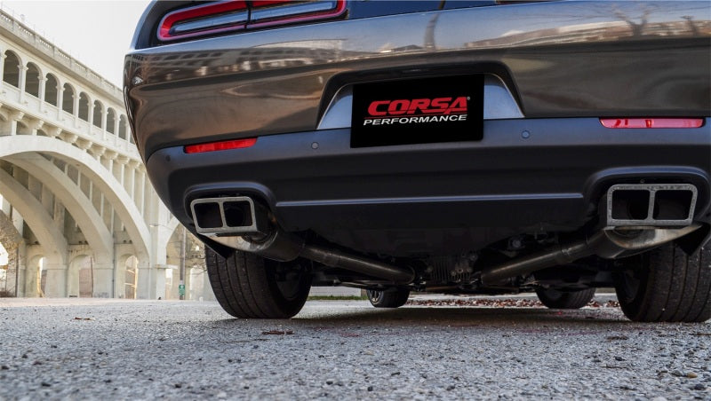 Corsa 2015-2023 Dodge Challenger SRT / Scat Pack / R/T 6.4L Polished Xtreme Cat-Back Exhaust Corsa 2015-2023 Dodge Challenger SRT / Scat Pack / R/T 6.4L Polished Xtreme Cat-Back Exhaust