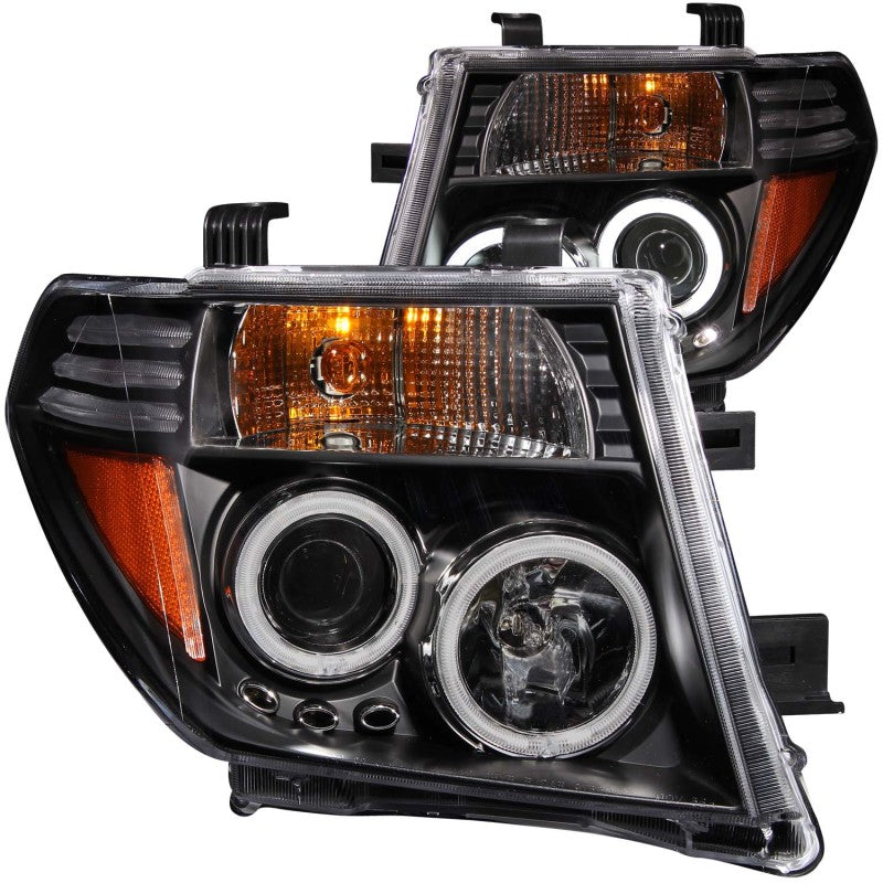 ANZO 2005-2008 Nissan Frontier Projector Headlights w/ Halo Black ANZO 2005-2008 Nissan Frontier Projector Headlights w/ Halo Black