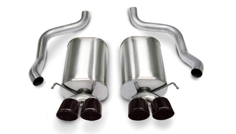 Corsa 2005-2007 Chevrolet Corvette C6 6.0L V8 Black Sport Axle-Back Exhaust Corsa 2005-2007 Chevrolet Corvette C6 6.0L V8 Black Sport Axle-Back Exhaust