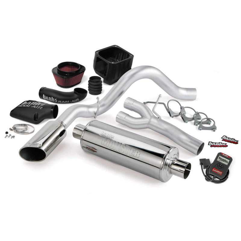 Banks Power 10 Chevy 5.3L ECSB FFV Stinger System - SS Single Side-Exit Exhaust w/ Chrome Tip Banks Power 10 Chevy 5.3L ECSB FFV Stinger System - SS Single Side-Exit Exhaust w/ Chrome Tip