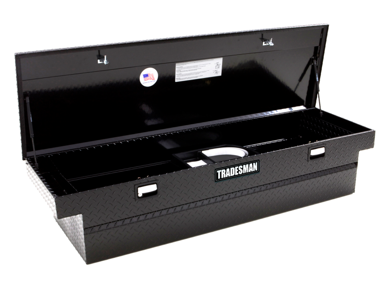 Tradesman Aluminum Single Lid Cross Bed Truck Tool Box (63in.) - Black Tradesman Aluminum Single Lid Cross Bed Truck Tool Box (63in.) - Black