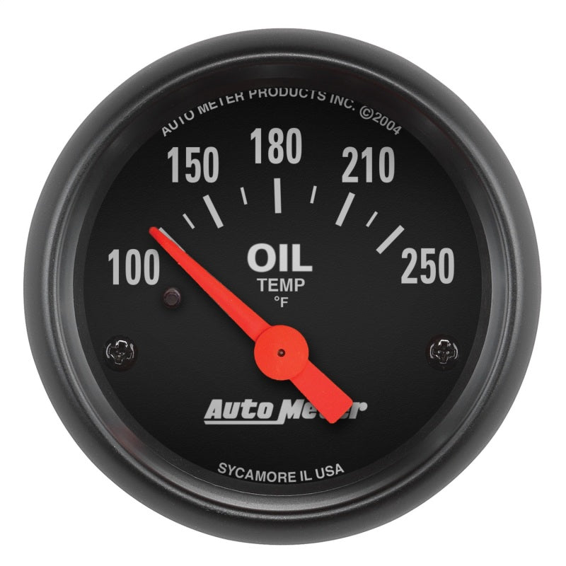 Autometer Z-Series 52mm 100-250 Degrees F. SSE Oil Temp Gauge Autometer Z-Series 52mm 100-250 Degrees F. SSE Oil Temp Gauge