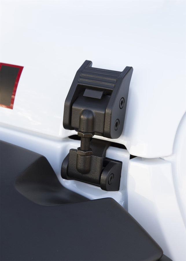 Rugged Ridge 2018-20 Jeep Wrangler JL / 2020 Jeep Gladiator Textured Black Hood Catches Rugged Ridge 2018-20 Jeep Wrangler JL / 2020 Jeep Gladiator Textured Black Hood Catches