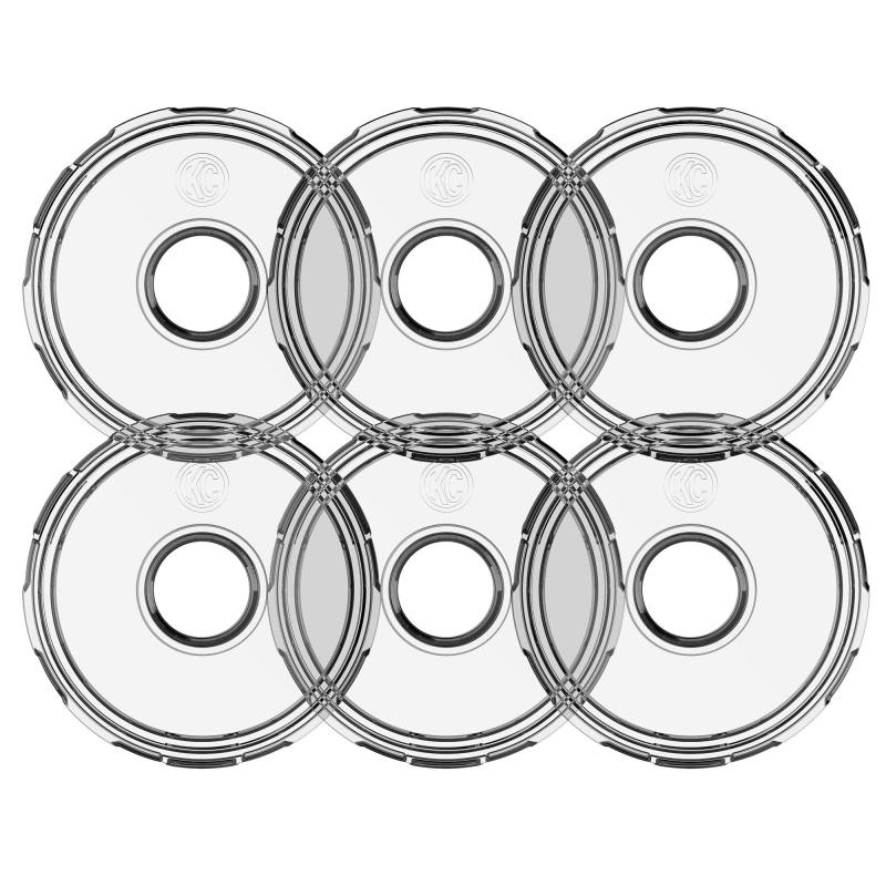 KC HiLiTES Cyclone V2 LED - Replacement Lens - Clear - 6-PK KC HiLiTES Cyclone V2 LED - Replacement Lens - Clear - 6-PK