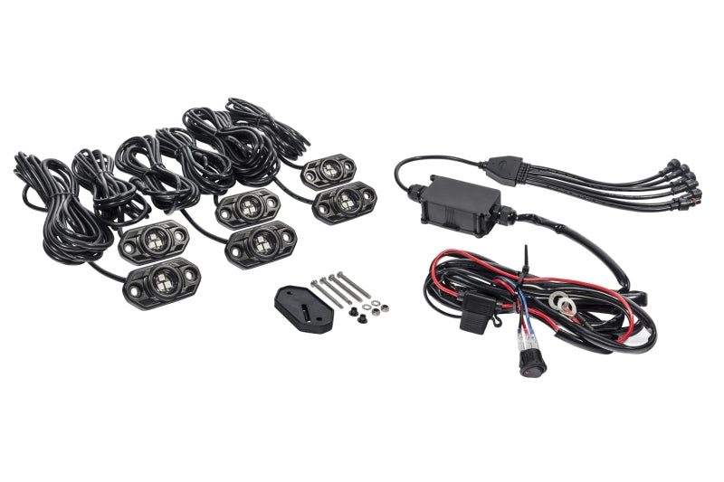 KC HiLiTES C-Series RGB LED Rock Light Kit (Incl. Wiring) - Set of 6 KC HiLiTES C-Series RGB LED Rock Light Kit (Incl. Wiring) - Set of 6