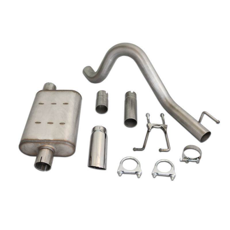 JBA 87-96 Jeep Wrangler YJ 2.5L/4.0L/4.2L 304SS Single Rear Exit Cat-Back Exhaust JBA 87-96 Jeep Wrangler YJ 2.5L/4.0L/4.2L 304SS Single Rear Exit Cat-Back Exhaust