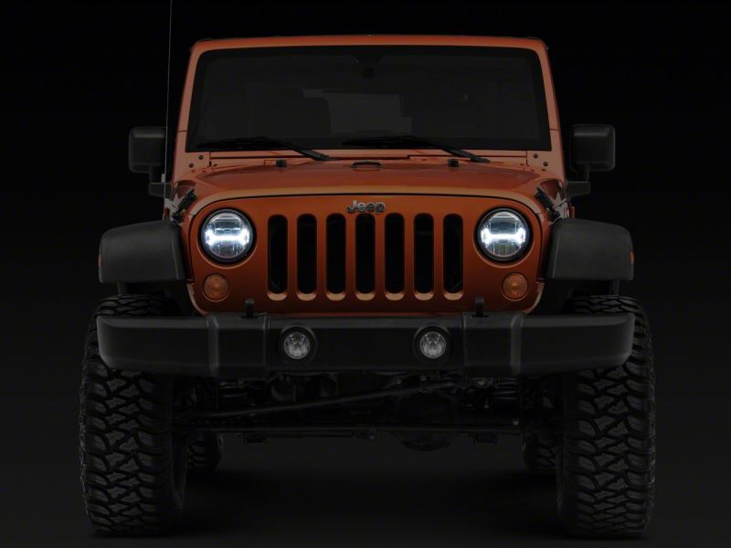Raxiom07-18 Jeep Wrangler JK LED Halo Projector Headlights- Chrome Housing (Clear Lens) Raxiom07-18 Jeep Wrangler JK LED Halo Projector Headlights- Chrome Housing (Clear Lens)