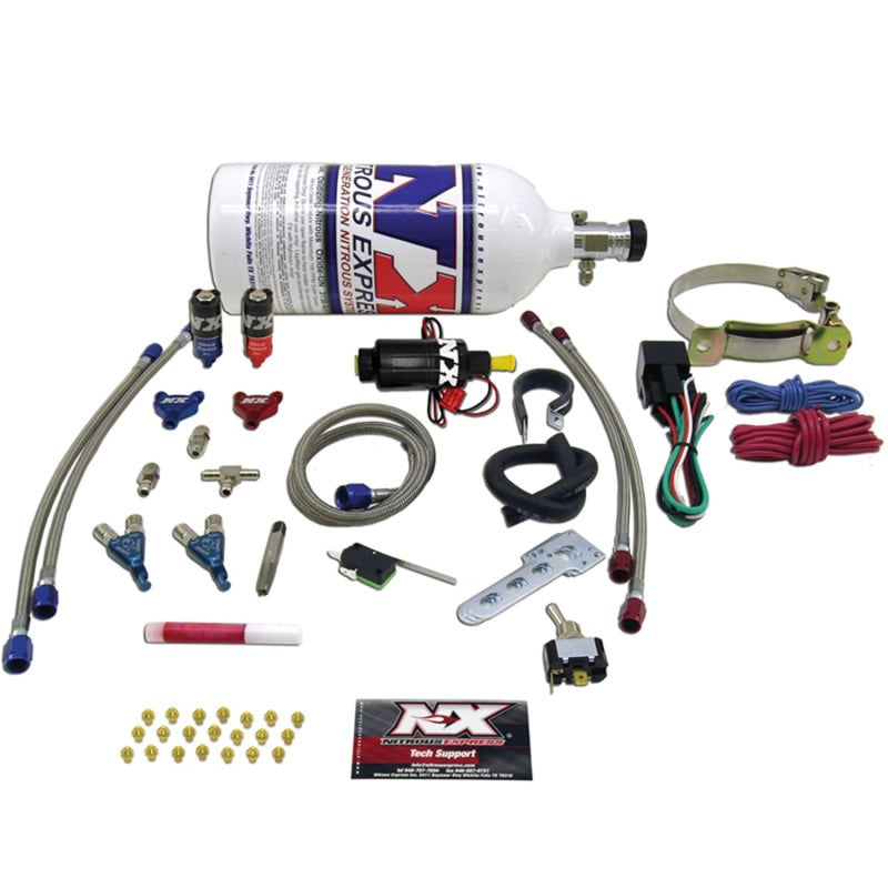 Nitrous Express 2 Cyl Piranha Nitrous Kit w/2.5lb Bottle Nitrous Express 2 Cyl Piranha Nitrous Kit w/2.5lb Bottle