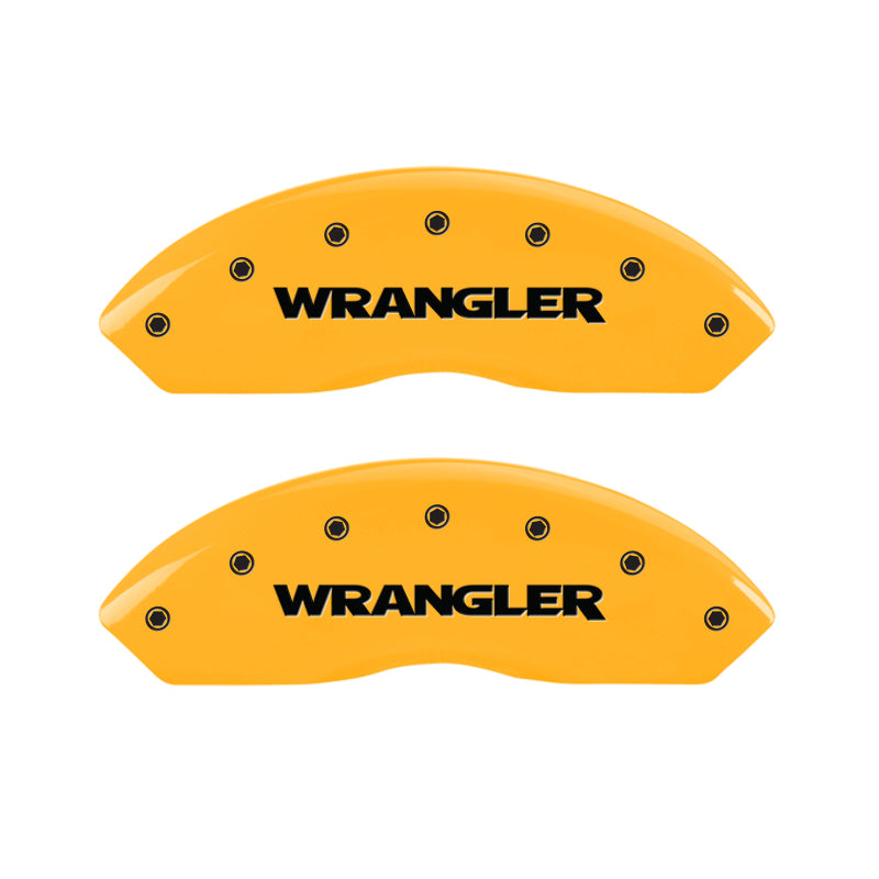 MGP 4 Caliper Covers Engraved Front & Rear Hemi Yellow Finish Black Char 2006 Jeep Commander MGP 4 Caliper Covers Engraved Front & Rear Hemi Yellow Finish Black Char 2006 Jeep Commander