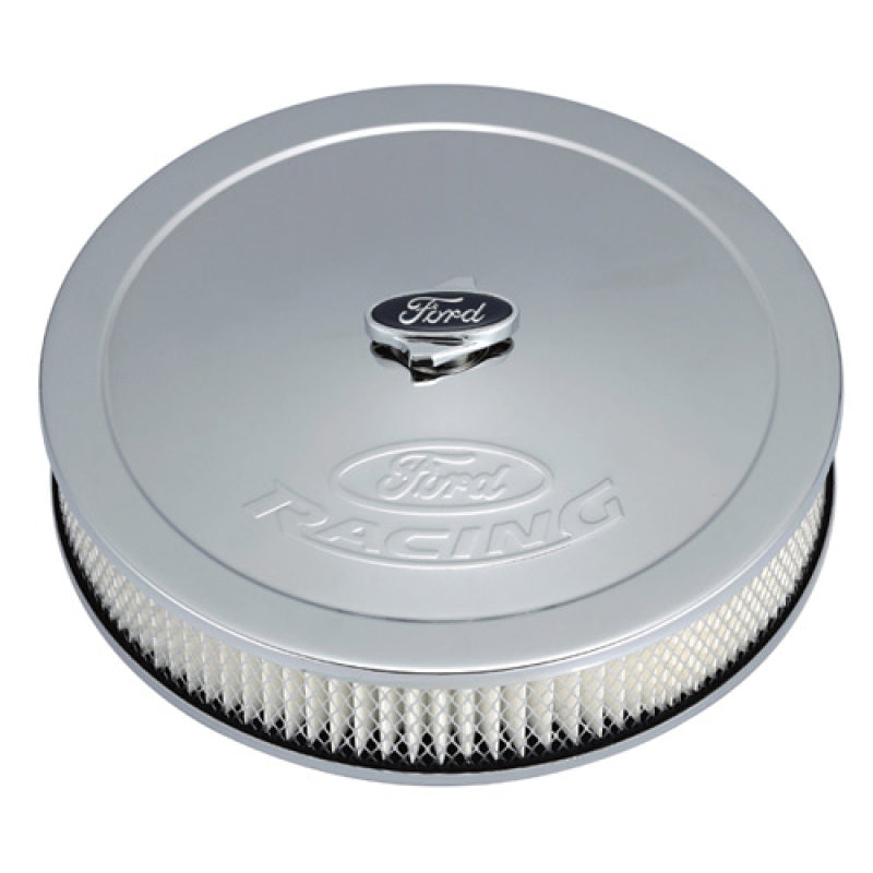 Ford Racing Chrome Air Cleaner w/ Emblem Ford Racing Chrome Air Cleaner w/ Emblem