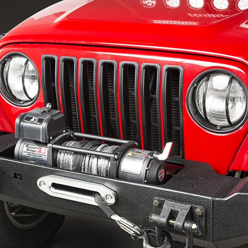 Rugged Ridge Grille Inserts Black 97-06 Jeep Wrangler Rugged Ridge Grille Inserts Black 97-06 Jeep Wrangler