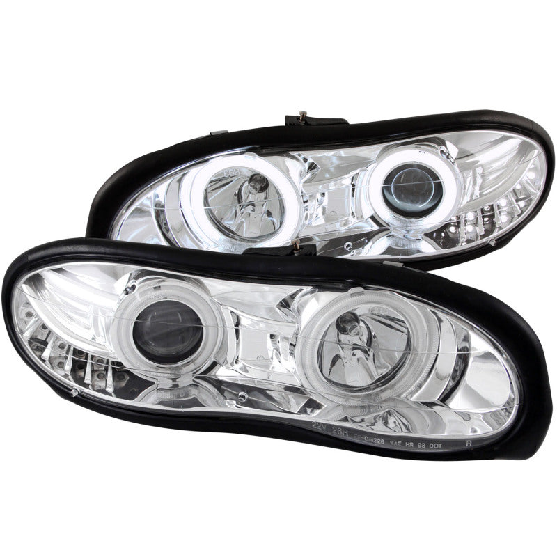 ANZO 1998-2002 Chevrolet Camaro Projector Headlights w/ Halo Chrome ANZO 1998-2002 Chevrolet Camaro Projector Headlights w/ Halo Chrome