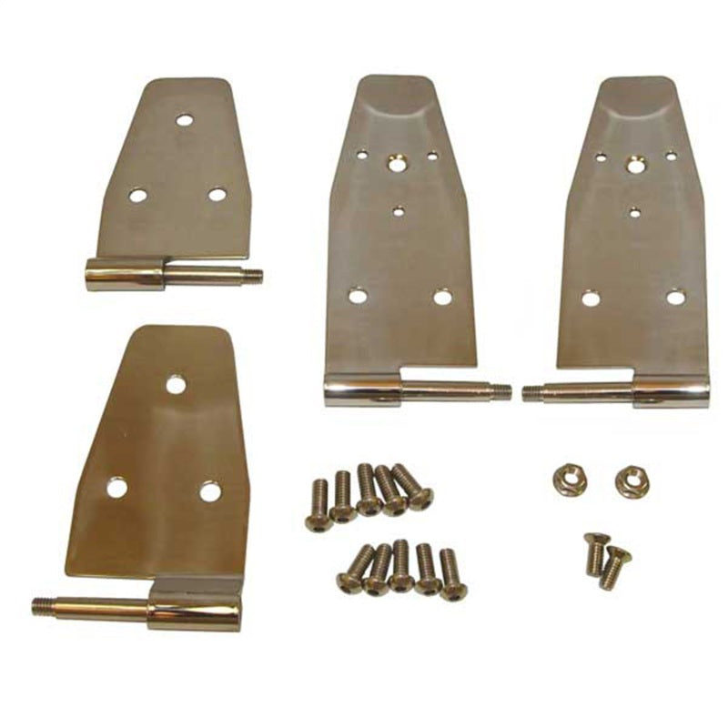 Rugged Ridge 94-95 Jeep Wrangler YJ Stainless Steel Door Hinge Kit Rugged Ridge 94-95 Jeep Wrangler YJ Stainless Steel Door Hinge Kit