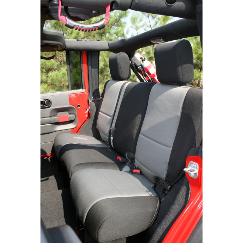Rugged Ridge Neoprene Rear Seat Cover 07-18 Jeep Wrangler JKU Rugged Ridge Neoprene Rear Seat Cover 07-18 Jeep Wrangler JKU