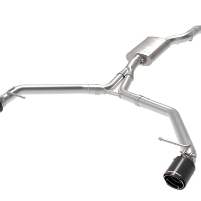 afe MACH Force-Xp 13-16 Audi Allroad L4 SS Axle-Back Exhaust w/ Carbon Tips