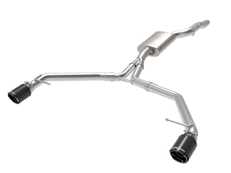 afe MACH Force-Xp 13-16 Audi Allroad L4 SS Axle-Back Exhaust w/ Carbon Tips afe MACH Force-Xp 13-16 Audi Allroad L4 SS Axle-Back Exhaust w/ Carbon Tips