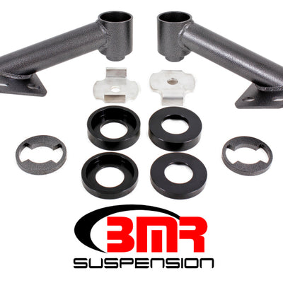 BMR 15-17 S550 Mustang Cradle Bushing Lockout Kit - Black Hammertone