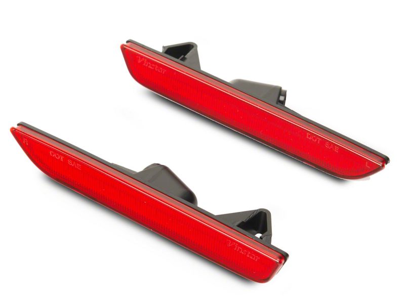 Raxiom 10-14 Ford Mustang Axial Series LED Rear Marker Lights- Red Raxiom 10-14 Ford Mustang Axial Series LED Rear Marker Lights- Red