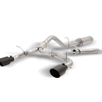 Gibson 2021+ Ford Bronco 4-DR 2.7L 4WD 2.5in Black Elite Cat-Back Dual Split Exhaust - Stainless