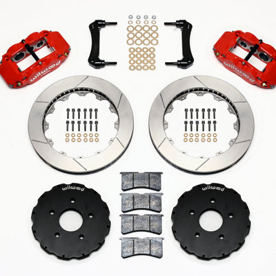 Wilwood Narrow Superlite 6R Front Hat Kit 13.06in Red 2005-up Corvette C6