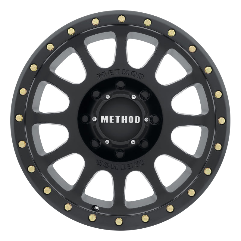 Method MR305 NV 18x9 +18mm Offset 8x6.5 130.81mm CB Matte Black Wheel Method MR305 NV 18x9 +18mm Offset 8x6.5 130.81mm CB Matte Black Wheel