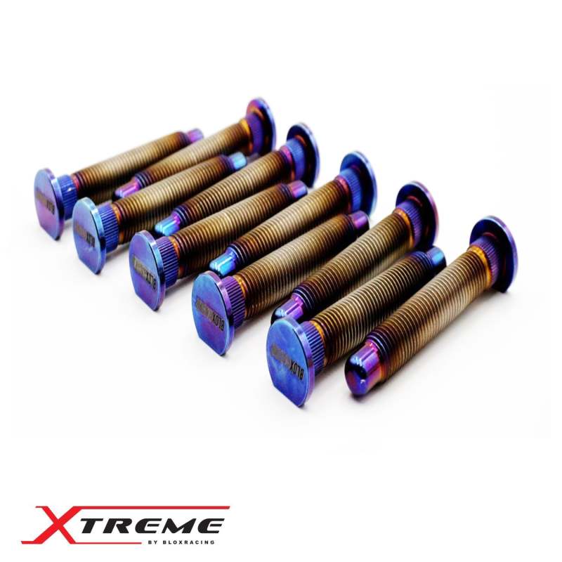 BLOX Racing Titanium Extended Wheel Studs M12X1.5mm 10Pcs Honda Fitment - Burnt BLOX Racing Titanium Extended Wheel Studs M12X1.5mm 10Pcs Honda Fitment - Burnt