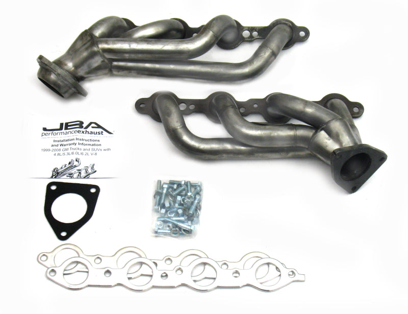 JBA 02-13 GM Truck 4.8L/5.3L LS Raw 409 Cat4Ward Header JBA 02-13 GM Truck 4.8L/5.3L LS Raw 409 Cat4Ward Header