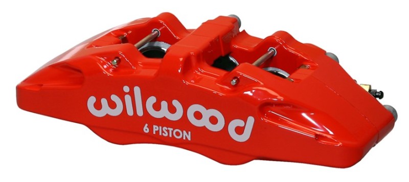 Wilwood Caliper-Forged Dynapro 6 5.25in Mount-Red-R/H 1.38/1.00/1.00in Pistons .81in Disc Wilwood Caliper-Forged Dynapro 6 5.25in Mount-Red-R/H 1.38/1.00/1.00in Pistons .81in Disc