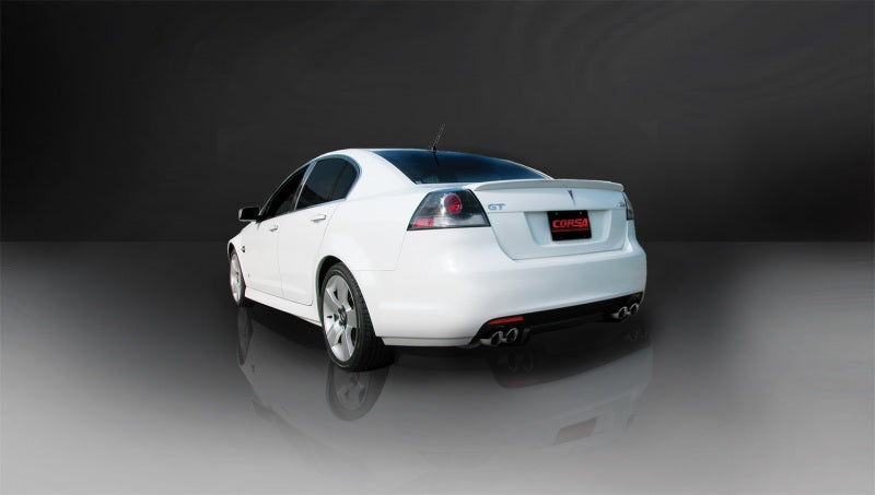 Corsa 2008-2009 Pontiac G8 GXP 6.0L V8 Polished Sport Cat-Back + XO Exhaust Corsa 2008-2009 Pontiac G8 GXP 6.0L V8 Polished Sport Cat-Back + XO Exhaust
