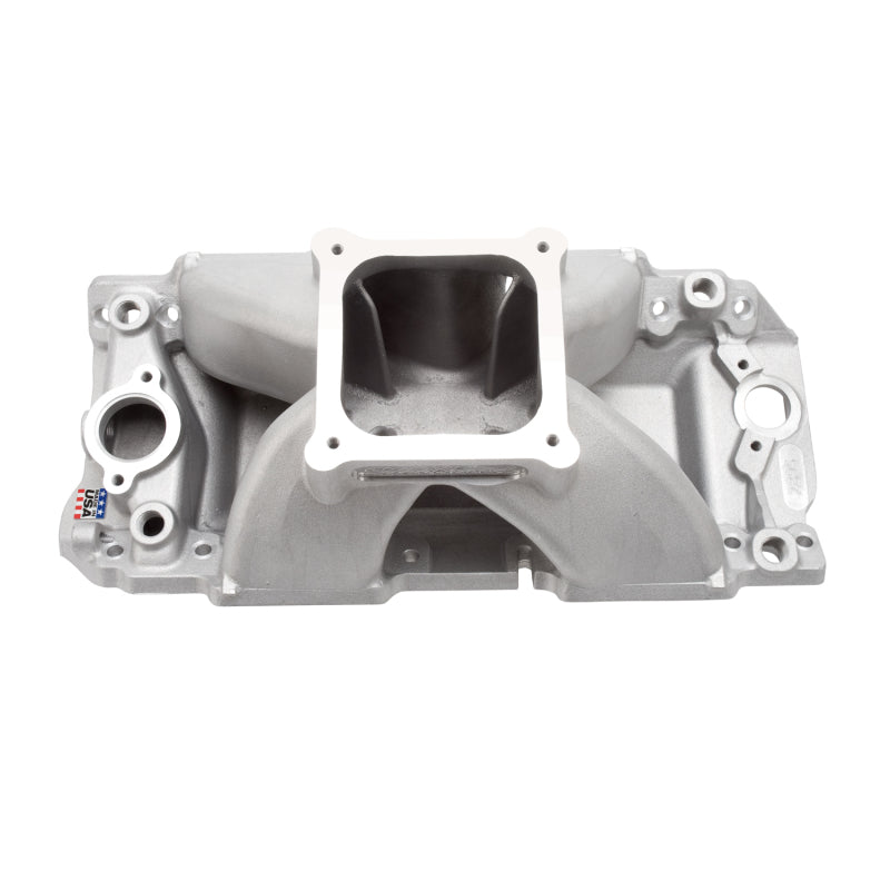 Edelbrock Manifold Chevy BB 9 8 Deck (Short) Super Victor 565 Thick Flange Rect Port Heads Edelbrock Manifold Chevy BB 9 8 Deck (Short) Super Victor 565 Thick Flange Rect Port Heads