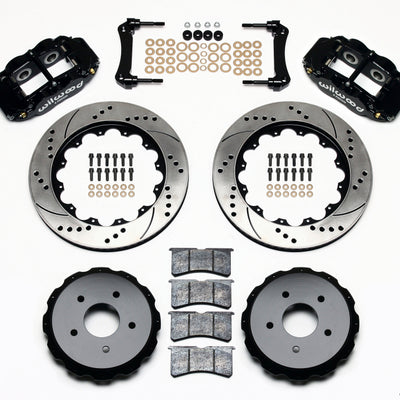 Wilwood Narrow Superlite 4R Rear Kit 14.00in Drilled 97-04 Corvette C5/Z06 05-13 C6