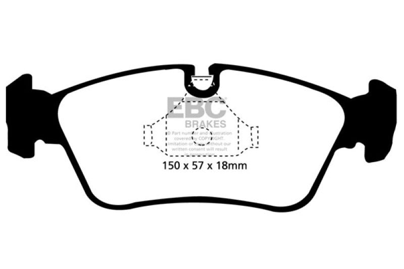 EBC 99-02 BMW Z3 2.5 Greenstuff Front Brake Pads EBC 99-02 BMW Z3 2.5 Greenstuff Front Brake Pads