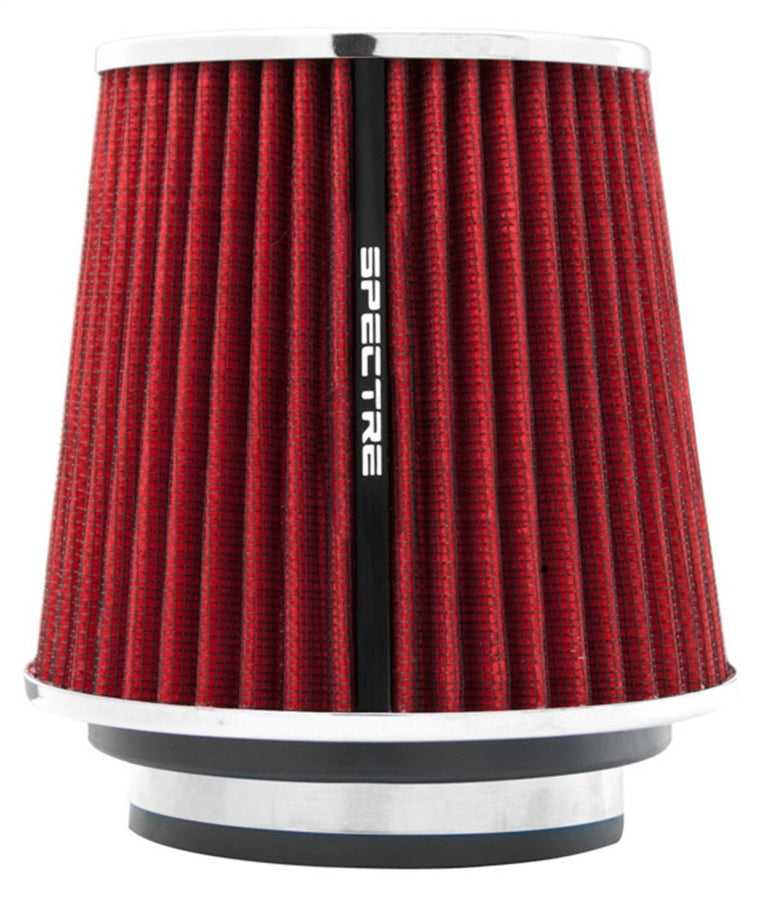 Spectre Adjustable Conical Air Filter 5-1/2in. Tall (Fits 3in. / 3-1/2in. / 4in. Tubes) - Red Spectre Adjustable Conical Air Filter 5-1/2in. Tall (Fits 3in. / 3-1/2in. / 4in. Tubes) - Red