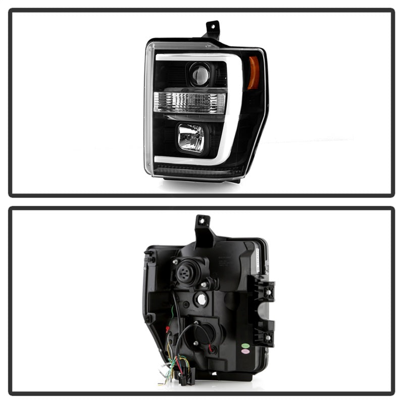 Spyder Ford F-250/350/450 08-10 V2 High-Power LED Headlights-Switch Back-Black PRO-YD-FS08PL-SBLB-BK Spyder Ford F-250/350/450 08-10 V2 High-Power LED Headlights-Switch Back-Black PRO-YD-FS08PL-SBLB-BK