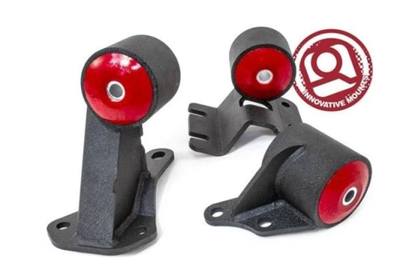 Innovative 90-93 Integra B-Series Black Steel Mounts 85A Bushings (Auto to Manual Cable) Innovative 90-93 Integra B-Series Black Steel Mounts 85A Bushings (Auto to Manual Cable)