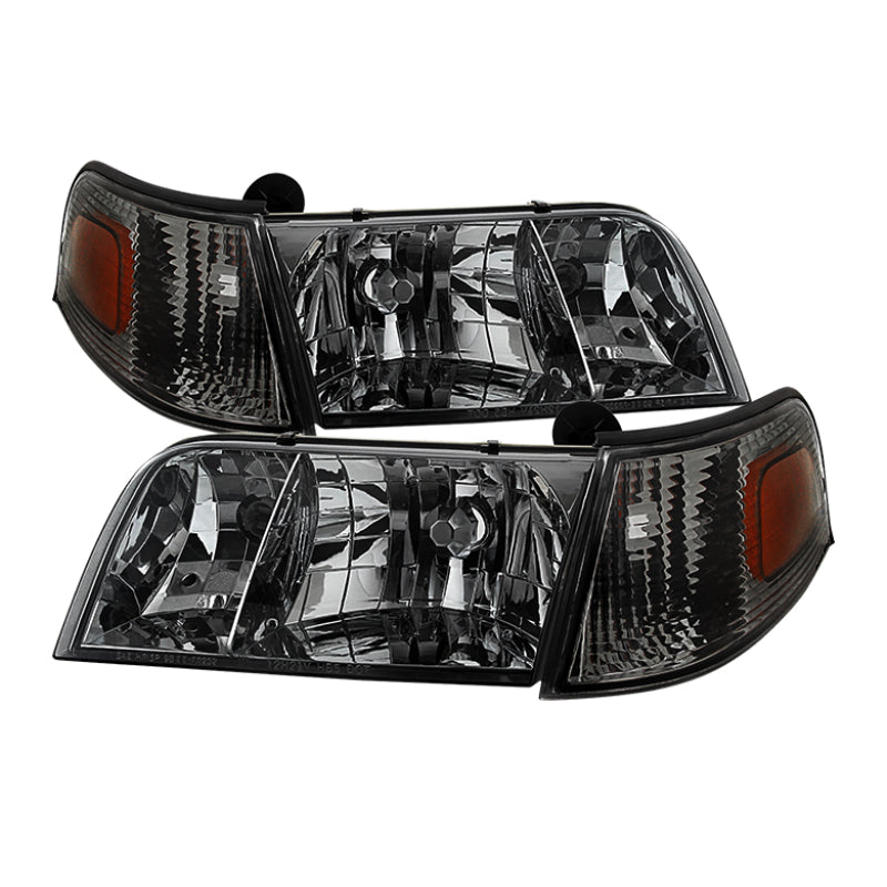 xTune Crown Victoria 98-11 Crystal Headlights w/ Corner Lights Set Smoked HD-JH-CRVI98-SET-SM xTune Crown Victoria 98-11 Crystal Headlights w/ Corner Lights Set Smoked HD-JH-CRVI98-SET-SM