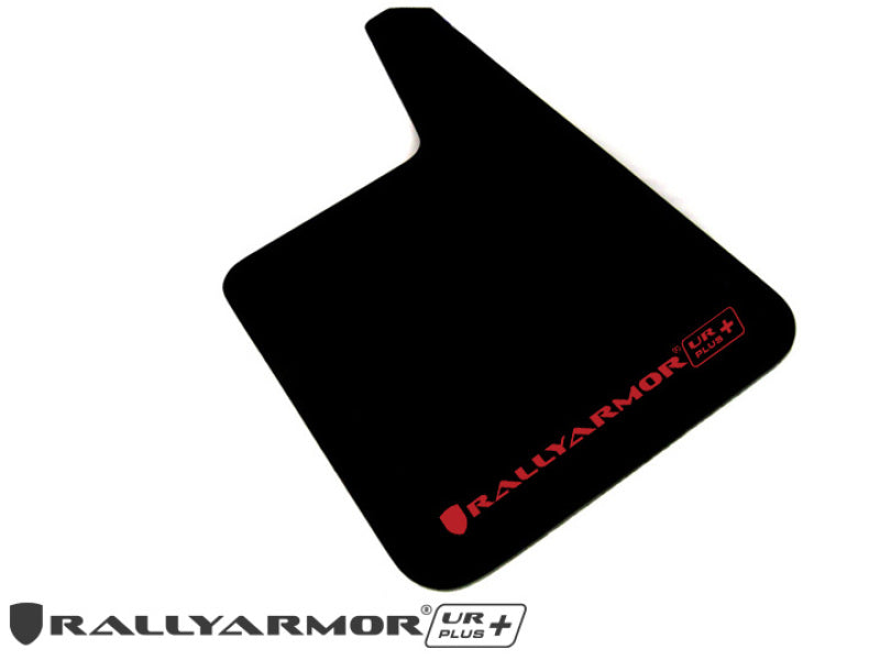 Rally Armor Universal Fit (No Hardware) UR Plus Black UR Mud Flap w/ Grey Logo Rally Armor Universal Fit (No Hardware) UR Plus Black UR Mud Flap w/ Grey Logo