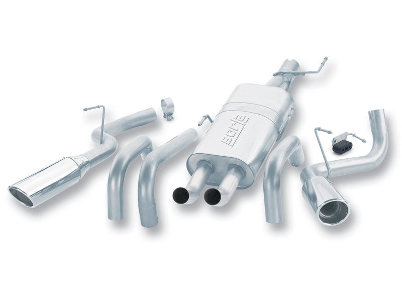 Borla 04-05 Dodge Ram 1500 ST/SLT / 05 Laramie/Hemi Split Side Exit/Oval Tip SS CatBack Exhaust Borla 04-05 Dodge Ram 1500 ST/SLT / 05 Laramie/Hemi Split Side Exit/Oval Tip SS CatBack Exhaust