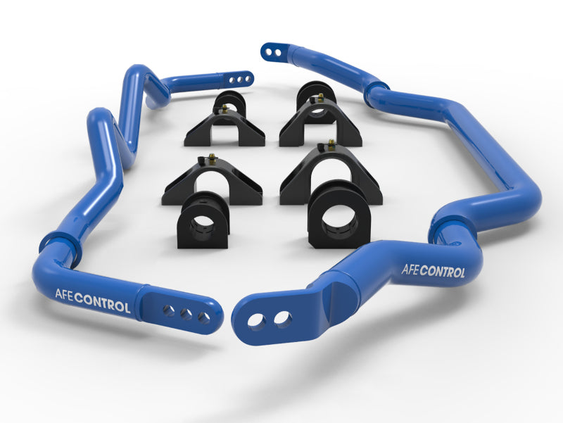 aFe 16-21 Infiniti Q50/Q60 3.0L (tt) Front and Rear Sway Bar Set Blue aFe 16-21 Infiniti Q50/Q60 3.0L (tt) Front and Rear Sway Bar Set Blue
